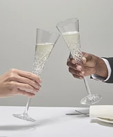 Waterford Wishes Happy Celebrations Toasting Flute 7oz, Set of 2