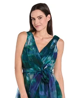 R & M Richards Women's Sleeveless Bow-Tie A-Line Dress