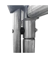 Yescom Universal Trampoline Replacement Enclosure Poles Accessories with Clamp and Hardware Fits 6 Straight Poles Trampoline