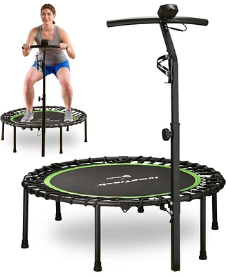 Lifepro JumpTrack 40" Rebounder Trampoline with Jump Counter – Silent Bungee – 225/350 lb Capacity – Low-Impact Home Exercise