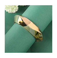 Sohi Metallic Wave Bangle Bracelet