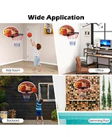 Wall Mounted Fan Backboard With 2 nets Basketball Hoop and Rim Outdoor Indoor Sports