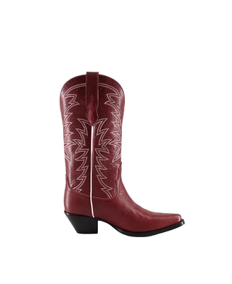 Isabella Leather Cowgirl Boots - Stylish Western Footwear & Comfort By Buck Brana