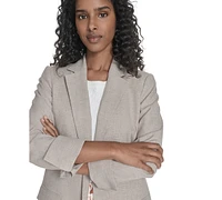 Calvin Klein Petite Notch Collar Open Front Blazer