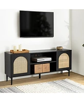 Hulala Home Modern Uirico Tv Stand for TVs up to 65" with Push-to-open Doors
