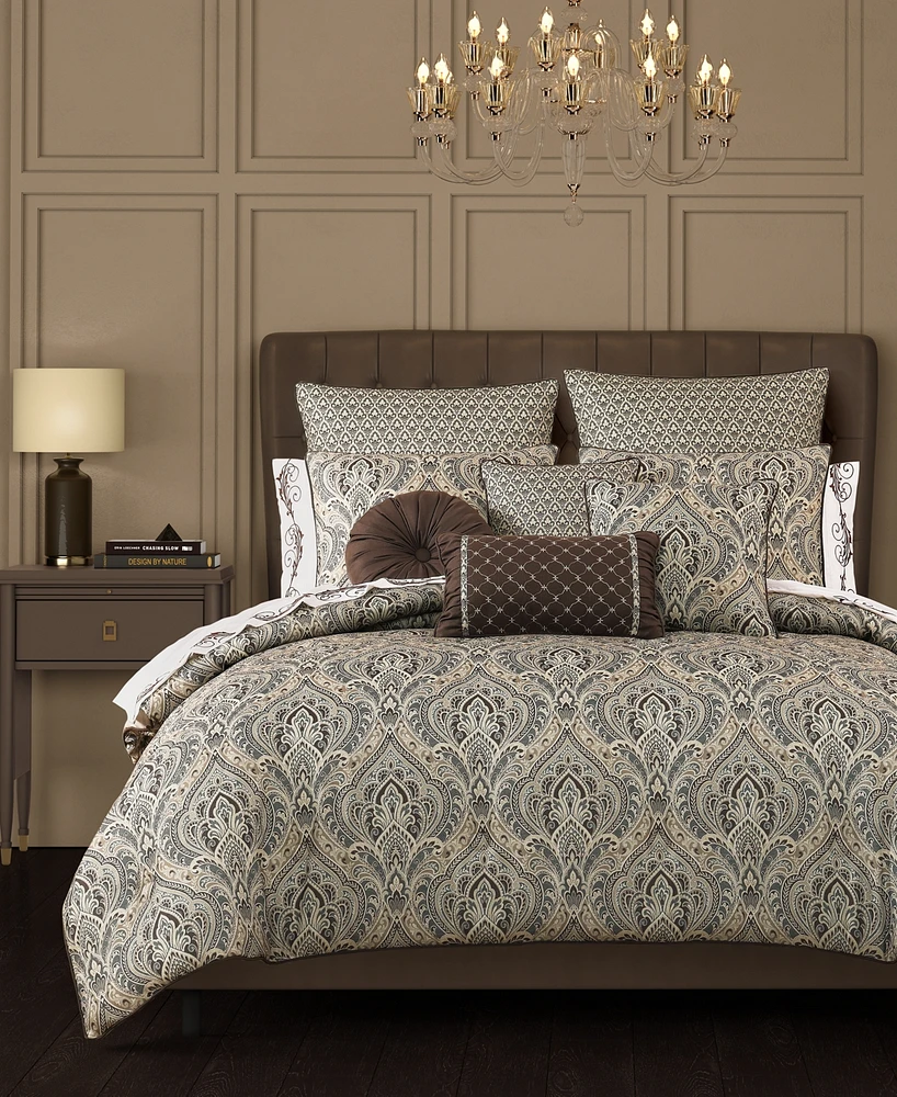 Royal Court Maren Damask 3-Pc. Comforter Set