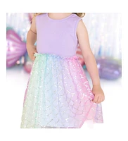 Sweet Wink Little and Big Girls Rainbow Mermaid Tank Tutu Dress