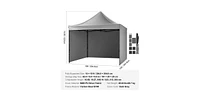 Slickblue Pop Up Canopy Tent with Removable Sidewalls Waterproof Portable Gazebo Wheels