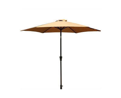 8.8 feet Outdoor Aluminum Patio Umbrellawith 42 Pound Square Resin Umbrella Base