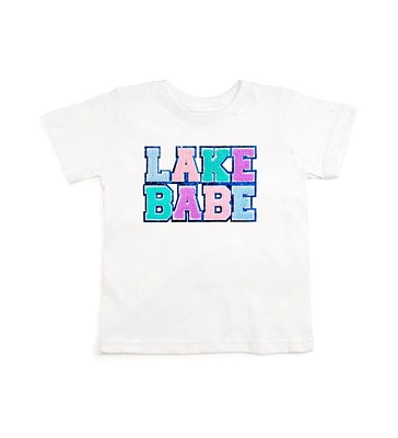 Sweet Wink Baby Girls Lake Babe Patch Short Sleeve T-Shirt