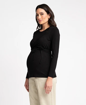 Seraphine Women's Maternity Cut Out Wrap Top