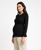 Seraphine Women's Maternity Cut Out Wrap Top