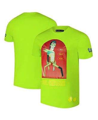 Freeze Max Men's Neon Green Rick and Morty Mr. Nimbus T-Shirt