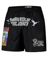 Freeze Max Men's The Joker Black Batman Comics Arkham Asylum Shorts