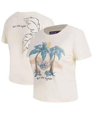 Freeze Max Women's Cream Lilo and Stitch Better Together Baby Doll T-Shirt