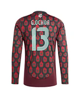 Adidas Men's Guillermo Ochoa Burgundy Mexico National Team 2024 Home Replica Player Long Sleeve Jersey