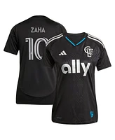 Adidas Women's Wilfried Zaha Black Charlotte Fc 2025 Fortress Kit Replica Player Jersey