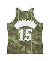 Mitchell & Ness Men's Vince Carter Camo Toronto Raptors Hardwood Classics 1998/99 Ghost Green Swingman Jersey