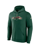 Fanatics Men's Green Minnesota Wild Authentic Pro Secondary Pullover Hoodie