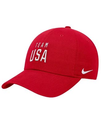 Nike Men's Red Team Usa Club Adjustable Hat