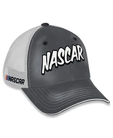 Checkered Flag Sports Women's Gray/White Nascar Pit Box Adjustable Trucker Hat