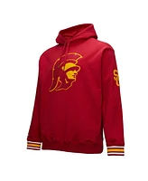 Mitchell & Ness Men's Cardinal Usc Trojans Chainstitch Fleece Pullover Hoodie