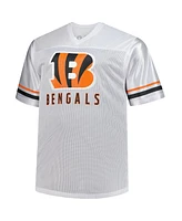 Fanatics Men's Joe Burrow White Cincinnati Bengals Big Tall V-Neck Fashion Jersey