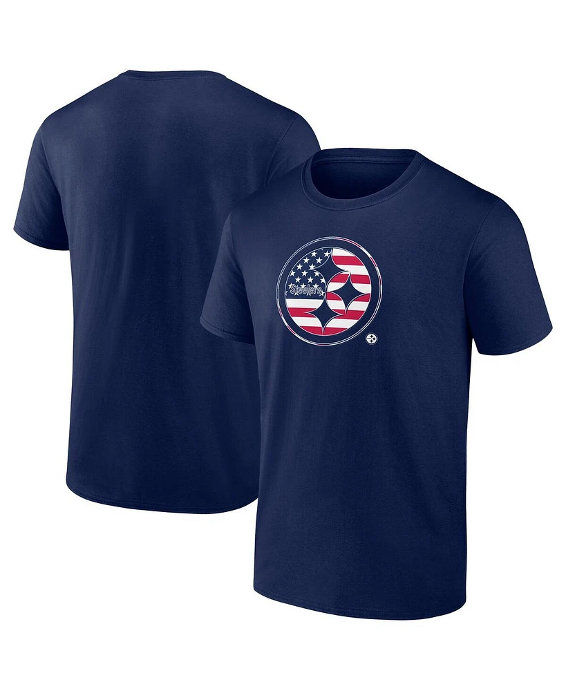 Fanatics Men's Navy Pittsburgh Steelers Big Tall Americana T-Shirt