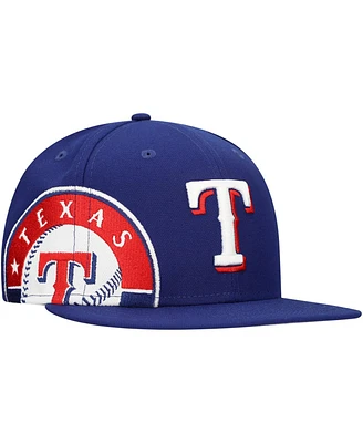 New Era Men's Royal Texas Rangers Logo Strike 9FIFTY Snapback Hat