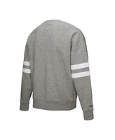 Mitchell & Ness Women's Heather Gray New York Rangers Logo Lightweight Pullover Sweatshirt