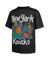 '47 Brand Men's Black New York Knicks Sigma Foundation Premium Heavyweight T-Shirt