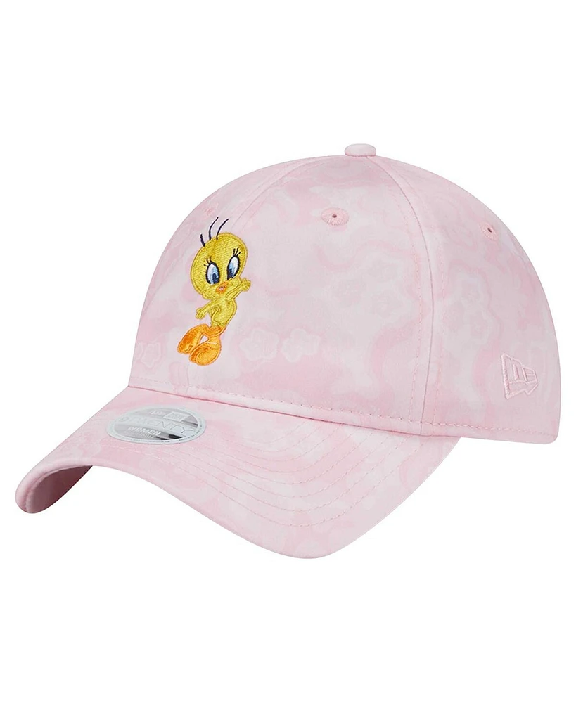 New Era Women's Light Pink Looney Tunes 9TWENTY Tweety Bird Adjustable Hat