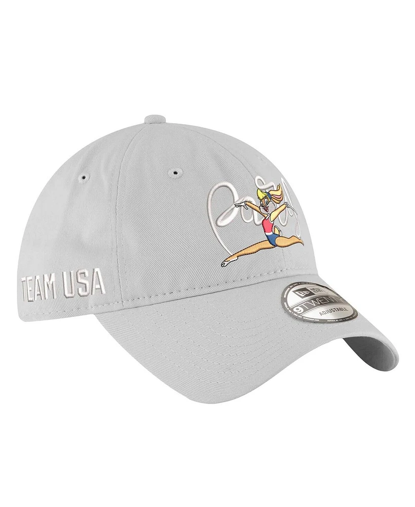 New Era Men's Lola Bunny Gray Looney Tunes x Team Usa 9TWENTY Adjustable Hat
