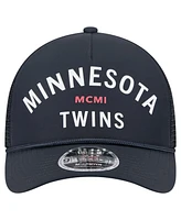New Era Men's Navy Minnesota Twins Minimalist 9FORTY A-Frame Adjustable Hat