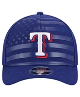 New Era Men's Royal Texas Rangers American Flag 9FORTY M-Crown A-Frame Adjustable Hat