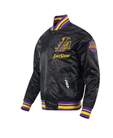 Pro Standard Men's Black Los Angeles Lakers 2024/25 City Edition Chenille Satin Full-Snap Jacket