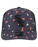 New Era Men's Navy Chicago White Sox Adventure Drinks Pattern 9SEVENTY Stretch-Snap Hat