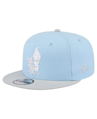 New Era Men's Light Blue/Light Green Jimmy Neutron Two-Tone 9FIFTY Snapback Hat