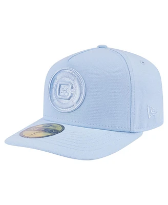 New Era Men's Light Blue Chicago Fire Color Pack A-Frame 59FIFTY Fitted Hat