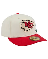 New Era Men's Cream/Red Kansas City Chiefs Tonal Floral 59FIFTY Fitted Hat