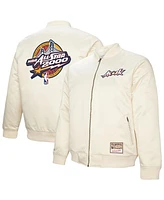 Mitchell & Ness Men's  Cream 2000 Nba All-Star Game Full-Zip Satin Jacket