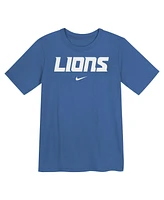 Nike Preschool Blue Detroit Lions Wordmark T-Shirt