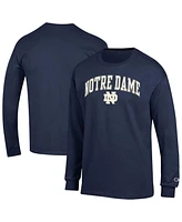 Champion Men's Navy Notre Dame Fighting Irish Arch Over Logo Long Sleeve T-Shirt