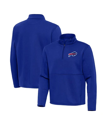 Antigua Men's Royal Buffalo Bills Twist Quarter-Zip Pullover Jacket