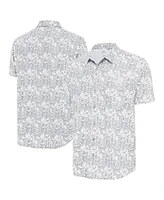 Antigua Men's Gray San Diego Padres Resort Button-Up Shirt