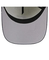 New Era Men's Cream Cleveland Guardians Speckle A-Frame 9FORTY Adjustable Hat