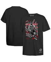 Mitchell & Ness Big Boy's and Girl's Alexander Ovechkin Black Washington Capitals Chalked Up T-Shirt