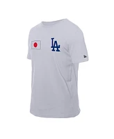 New Era Men's White Los Angeles Dodgers Japanese Flag T-Shirt