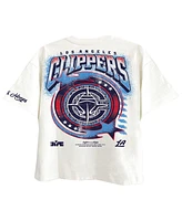 Two Hype Men's White La Clippers Drip Dime Collection Premium T-Shirt