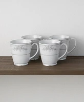 Noritake Sweet Leilani Set of 4 Mugs, Service For 4
